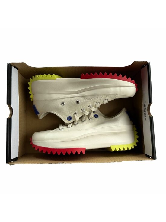 ❤️Converse Run Star Hike Ox Platform 8.5 Womens Shoes Beige Red Sneakers A08196C main image 6
